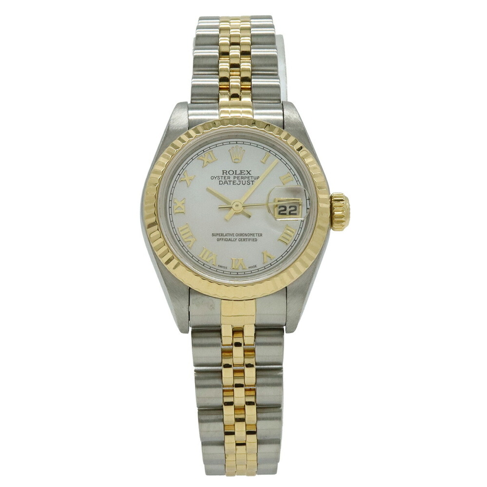 ROLEX Datejust, White Mother-of-Pearl Dial, Roman Numerals, Stainless Steel &...